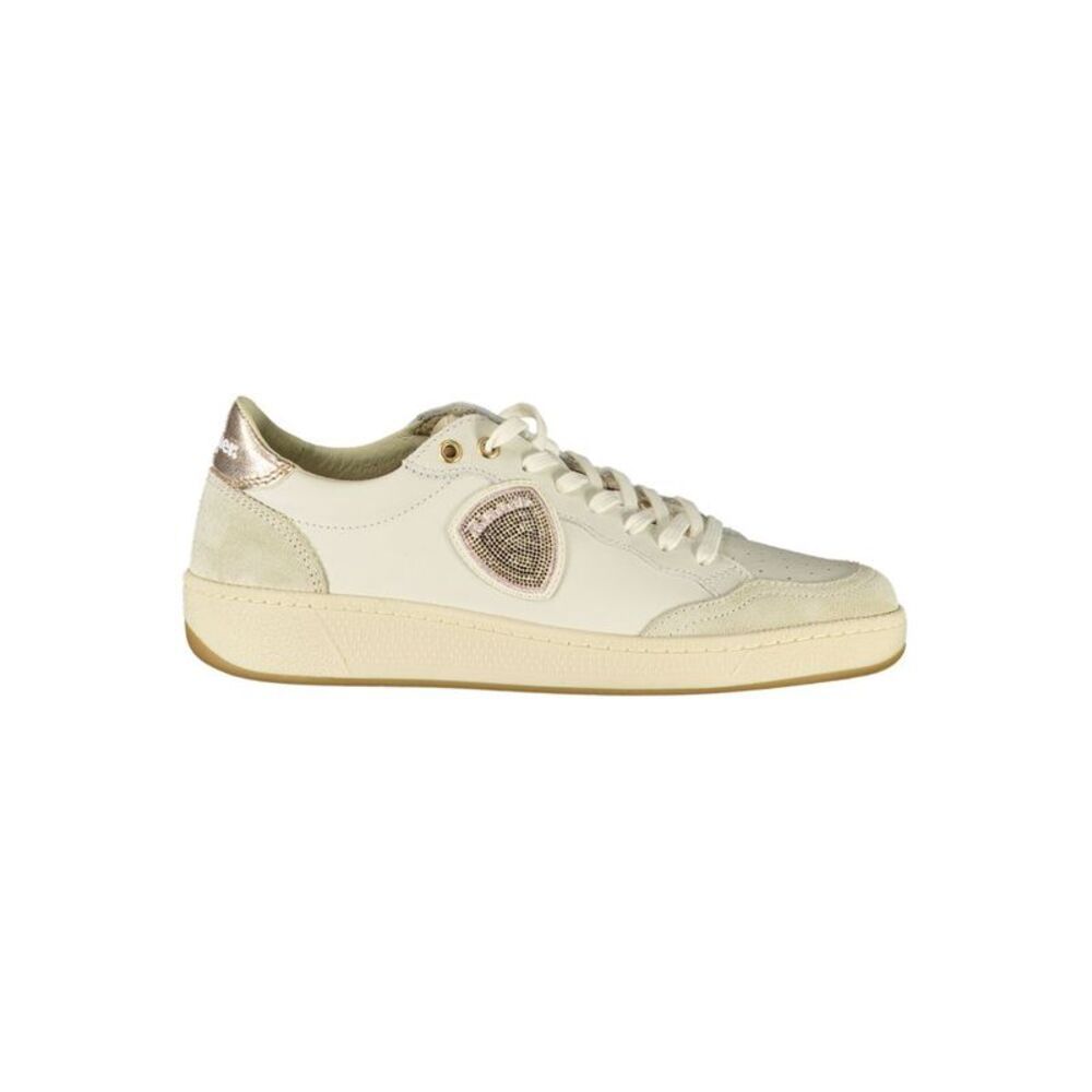 Blauer White Leather Women Women's Sneaker
